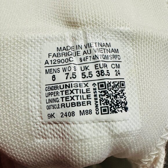 ❤️Converse Run Star Hike Hi Women Shoes Sz 7.5 Embroidered Stars Sneaker A12900C - Picture 13 of 13